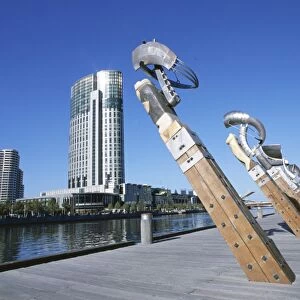 Sculpture work by Yarra River, Crown Casino, Melbourne, Victoria, Australia, Pacific