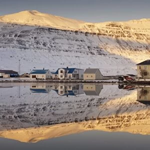 Seydisfjordur, town founded in 1895 by a Norwegian fishing company, now main ferry port to