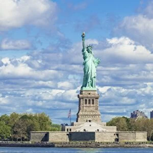 The Statue of Liberty, Liberty Island, built by Gustave Eiffel, New York City, United