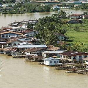 Stilt houses along Limbang River