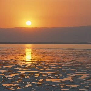 Sunset on the Dead Sea