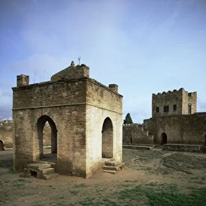 Temple of Atesgah, Zoroastrian cult, Baku, Azerbaijan, Central Asia, Asia