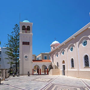 View of Church of Agia Paraskevi, Kos Town, Kos, Dodecanese, Greek Islands, Greece, Europe