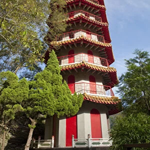 Asia, East Asia, Taiwan, Taichung county, Taroko Gorge National Park, a pagoda in