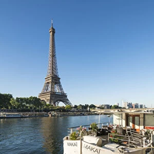 Banks of the Seine with Eiffel Tower, Paris, France