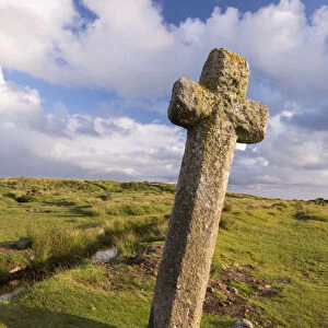 Beckamoor Cross, otherwise known as the windy Post in Dartmoor National Park, Devon