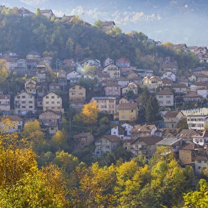Bosnia and Herzegovina, Sarajevo, View of Alifakovac graveyard (where Muslim foreigners