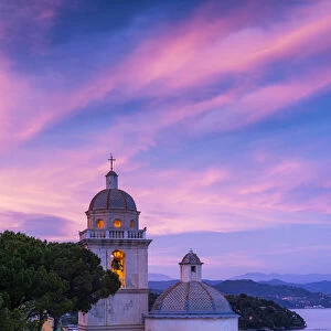 Church of San Lorenzo at Sunset, Portovenere, Liguria, Italy