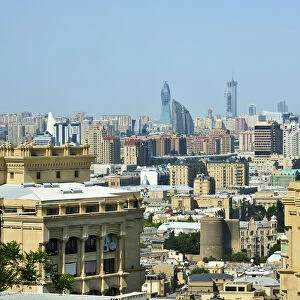 The city center of Baku, Azerbaijan