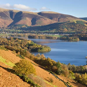 Derwent Water and Keswick from Catbells, Lake District National Park, Cumbria, England