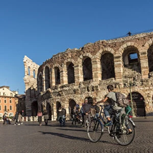 europe, Italy, Veneto. Verona, the arena