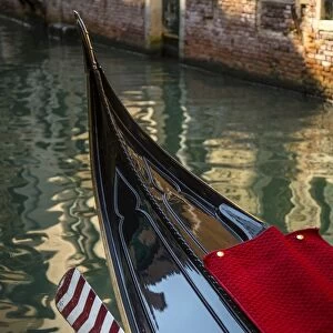 Gondolas on a canal in Venice, Vento, Italy