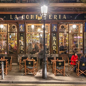 The historical La Confiteria cocktail bar, Barcelona, Catalonia, Spain