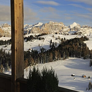 Hotel Col Alt, view to Piz Boe, Sella Group, Alta Badia, South Tyrol