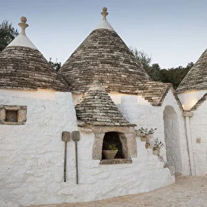 Italy, Apulia (Puglia), Bari district, Itria Valley, Cisternino, traditional trulli