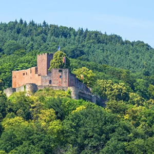 Landeck Castle, Klingenmunster, Deutsche Weinstrasze, Rhineland-Palatinate, Germany