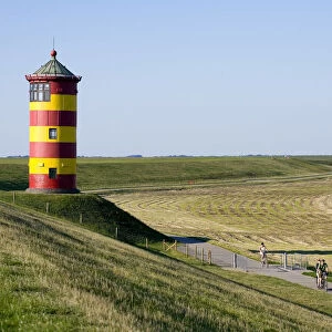 Lighthouse, Pilsum, East Friesland, Lower Saxony, Germany