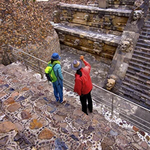 Mexico, Mexico City, Temple Of The Feathered Serpent, Temple Of Quetzalocatl, Pyramid