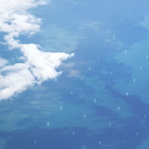 Offshore wind farm off the the east coast of UK