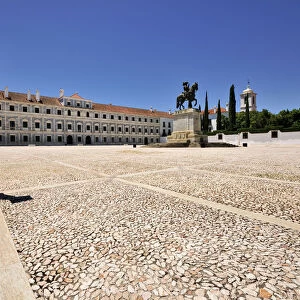 Paco Ducal (Palace of the Duke) of Vila Vicosa with the equestrian statue of King