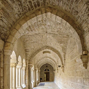 Palestine, West Bank, Bethlehem. Cloister of the Church of the Nativity, UNESCO World