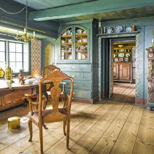 Parlor in the Old Frisian House from 1640 on Keitumer Watt, Sylt, Schleswig-Holstein