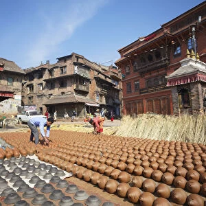 Potters Square, Bhaktapur (UNESCO World Heritage Site), Kathmandu Valley, Nepal
