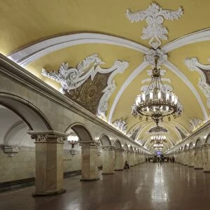 Russia, Moscow, Komsomolskaya Metro