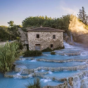 Saturnia hot springs, Grosseto province, Tuscany, Italy