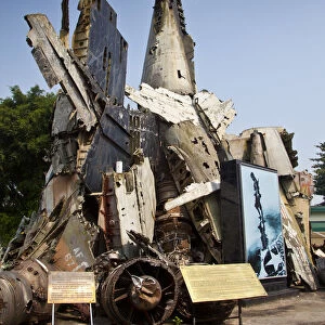 Shot down planes sculpture, Vietnam Military History Museum, Ba Dinh district, Hanoi