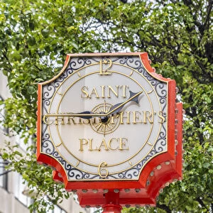 St Christophers Place Clock on Oxford Street, London, England, UK