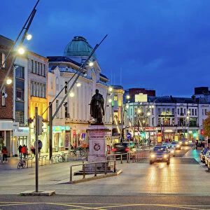 St Patrick's Street at dusk, Cork, County Cork, Ireland