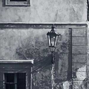 Strret lamp and wall