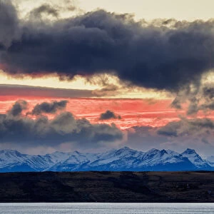 Sunset over Lake Argentino, El Calafate, Santa Cruz Province, Patagonia, Argentina