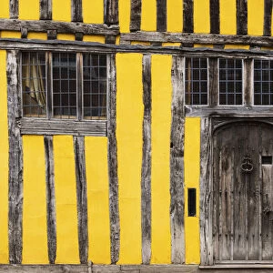 Timber framed medieval buildings in Lavenham, Suffolk, England