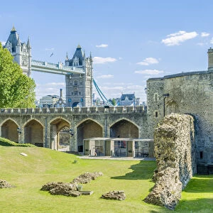 Tower bridge from the Tower of London, UNESCO World Heritage site, London, England, UK