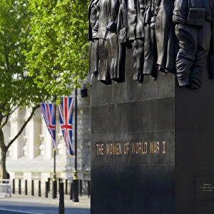 UK, England, London, Whitehall, Memorial to Women of World War II