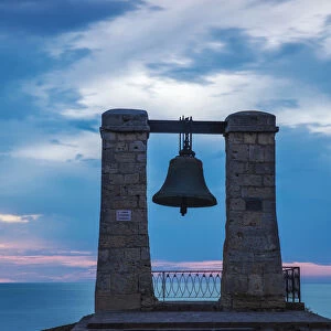 Ukraine, Crimea, Sevastopol, Khersoness, Fog bell - which comes from a Crimean War cannon