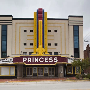 USA, Alabama, Decatur, art-deco Princess Theater