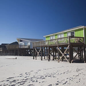 USA, Alabama, Gulf Shores, Mobile Bay area, beach houses
