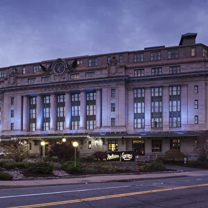 USA, Pennsylvania, Scranton, exterior of former Scranton Railroad Station, now a hotel