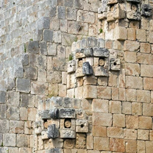 Uxmal, Mexico. Details in the Mayan ruins at Uxmal Mexico