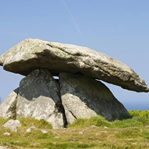 The Chun Quiot in Cornwall, an ancient Neolithic burial chamber. UK