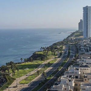 The beechfront of Netanya on the Mediterranean Sea