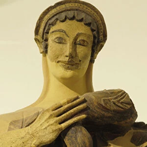 Italy, Lazio, Rome, Villa Borghese, Villa Giulia, statue of Latona with a young Apollo