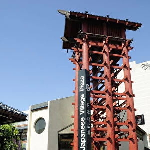 A Yagura fire look out tower Japanese Plaza Little Tokyo