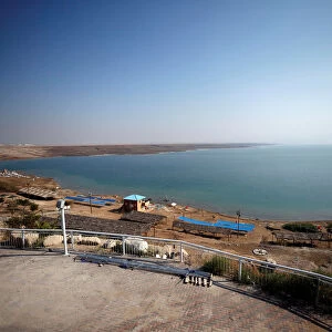 A view of the Dead Sea near Jericho, in the occupied West Bank
