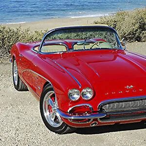 Chevrolet Corvette Roadster (with Custom wheels) 1961 Red