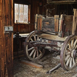 Abandoned ore wagon, Bodie State Historic Park, California