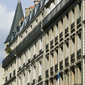 Europe, France, Paris, Left Bank: Buildings along Boulevard St-Michel